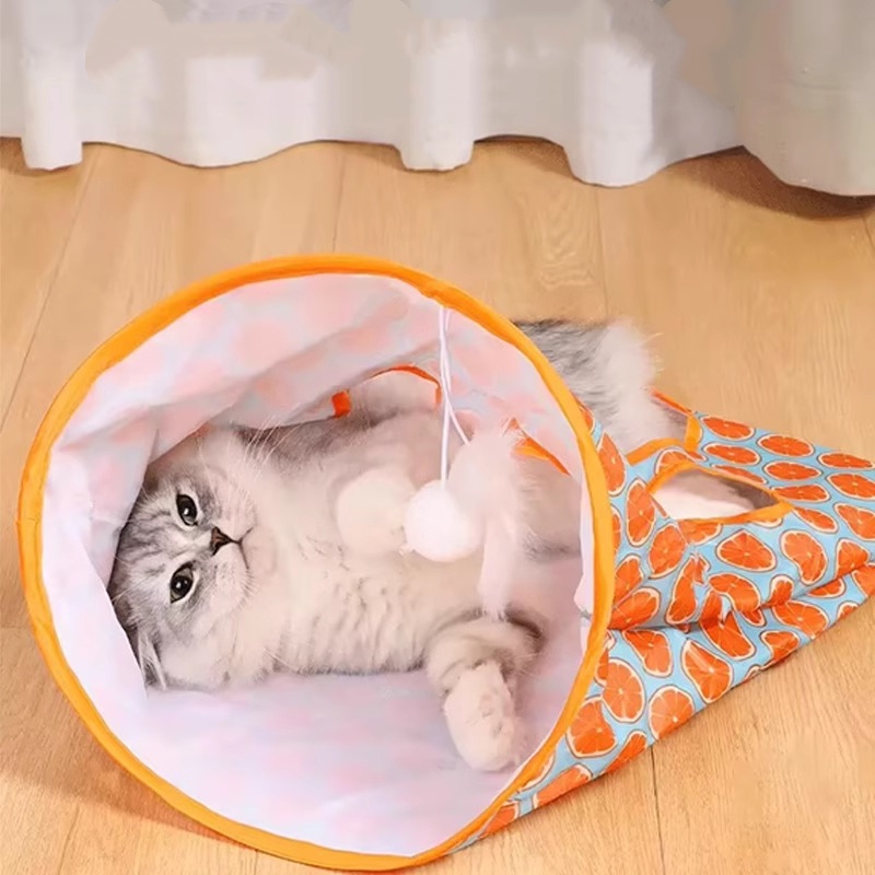Cat Tunnel Toy - Interactive Cat Tunnel Bag with Peek