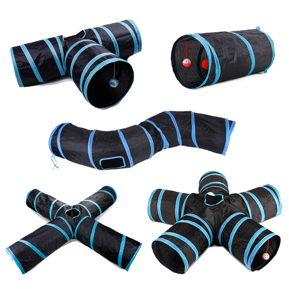 Cat Tunnel Toy - 5/4/3Holes Cat Tunnel Tube Funny Kitten