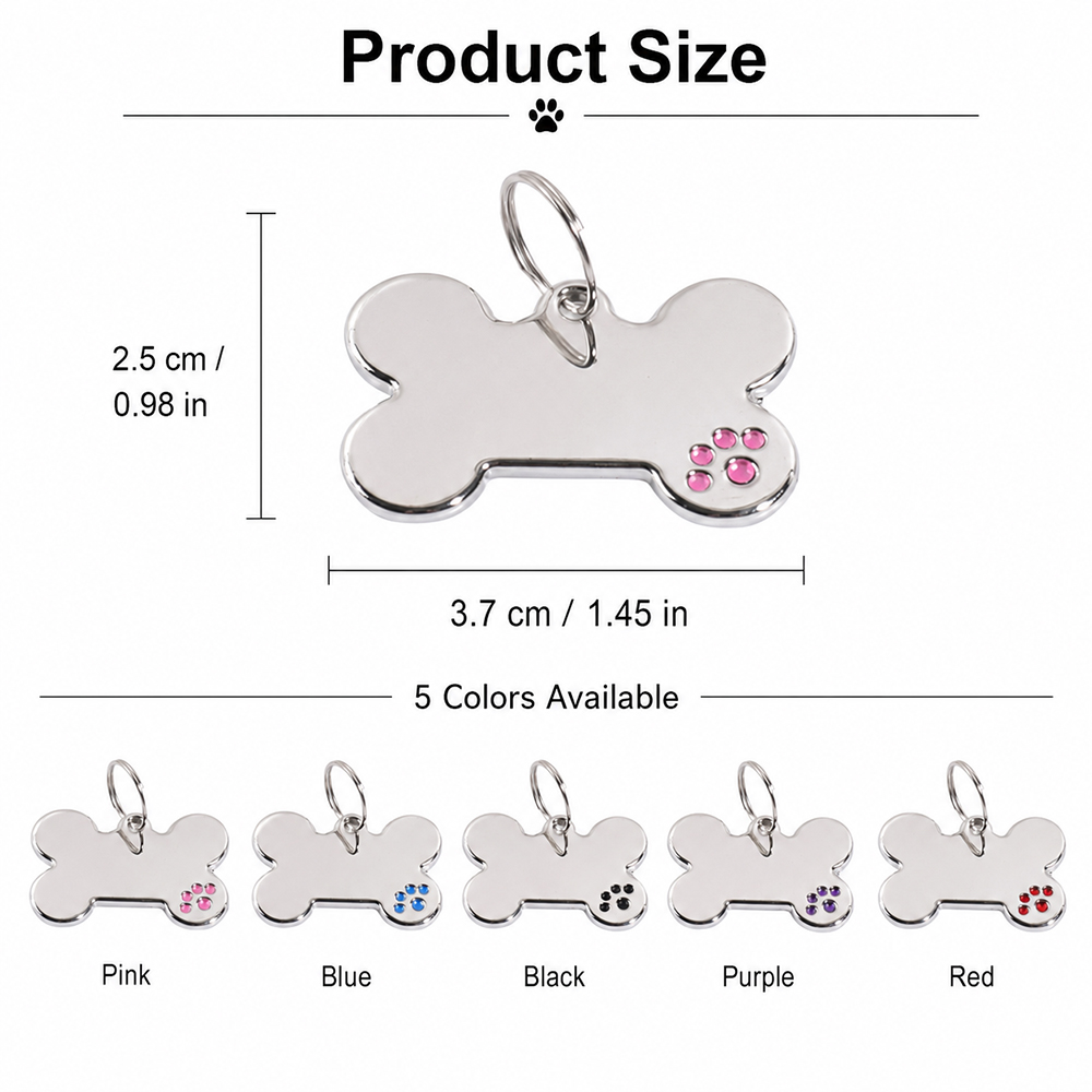 Custom Text Dog Tag Bone Shape - Pet Supplies Us review and price