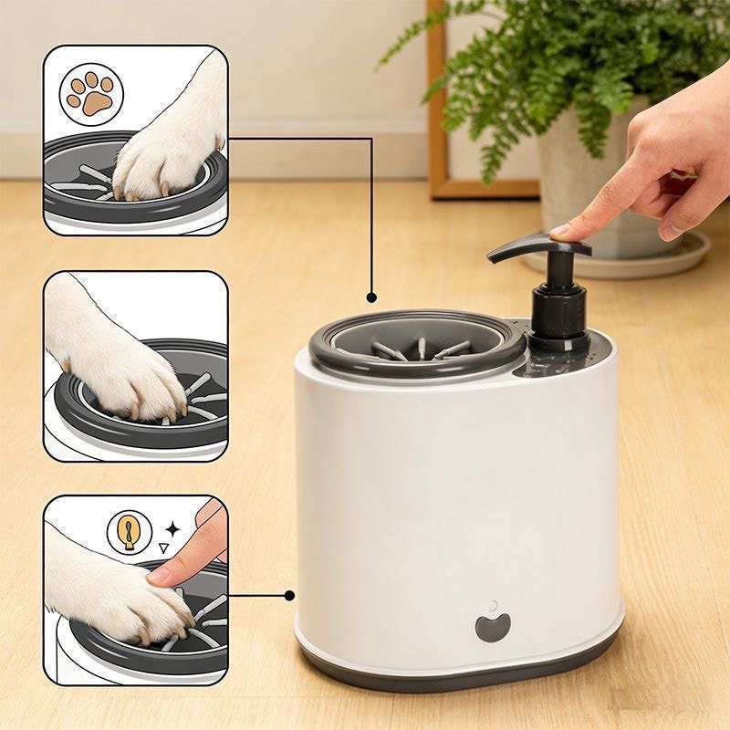 Pet Automatic Foot Washing Mac - Dog Paw Cleaner review and price