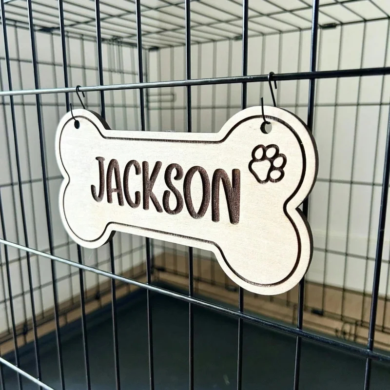 5PCS Custom Wooden Dog Tag - P - Pet Supplies Us review and price