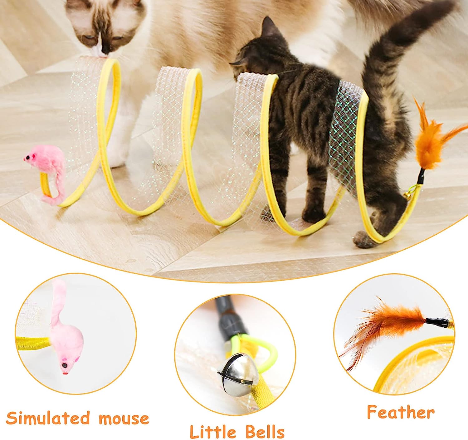 Folded Cat Tunnel S Type Cats  - Cat Tunnel Toy review and price