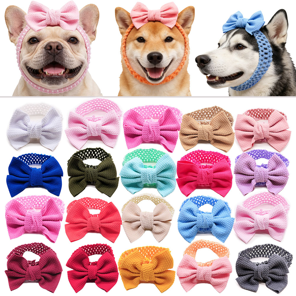 50PCS Dog Bows Elastic Bands C - Pet Supplies Wholesale review and price