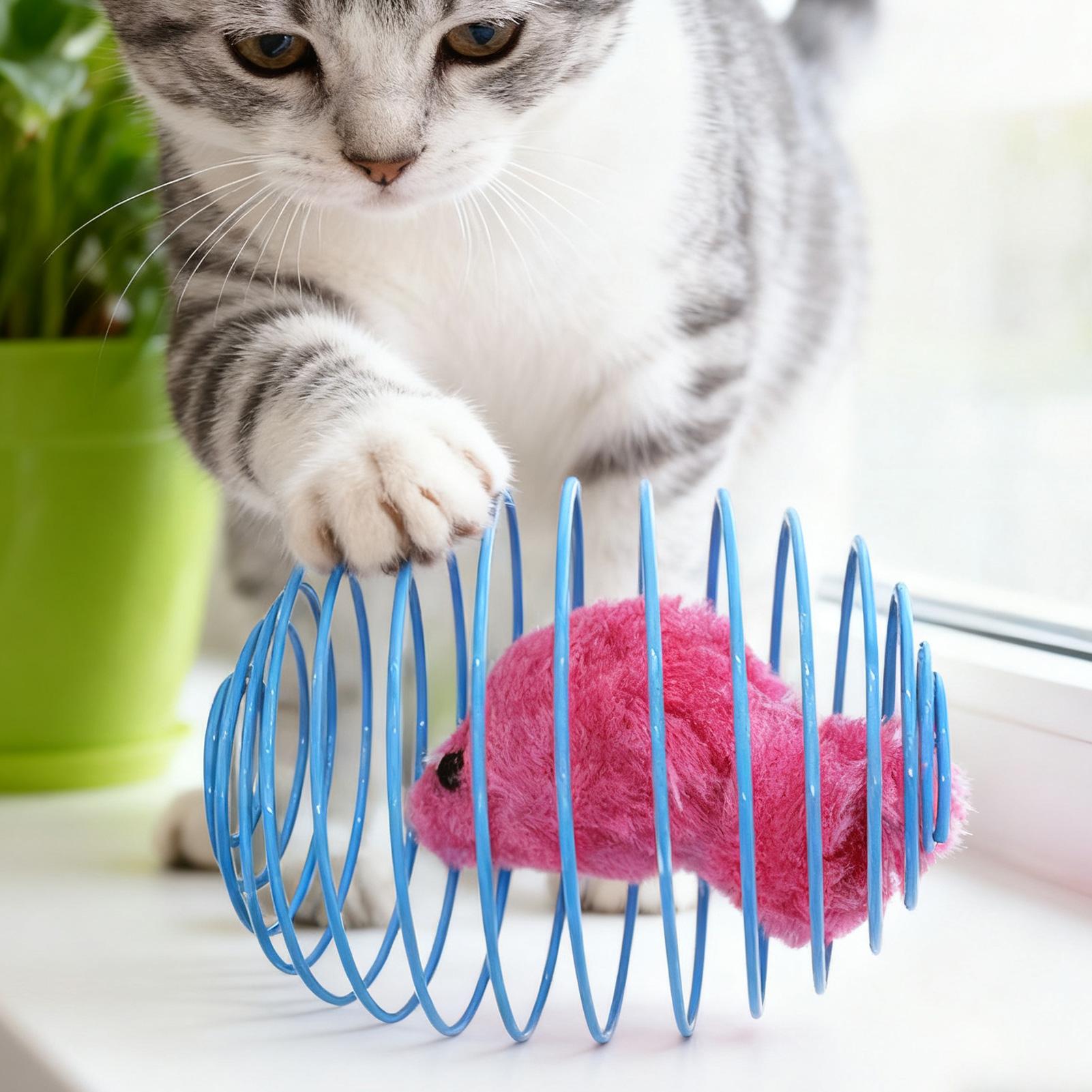 Cat Spiral Toy Interactive Fun - Cat Tunnel Toy review and price