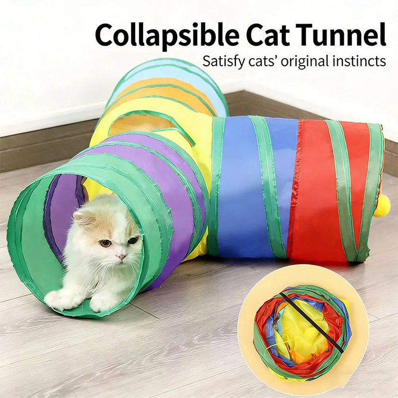 Cat Tunnel Pet Tube Collapsibl - Cat Tunnel Toy review and price