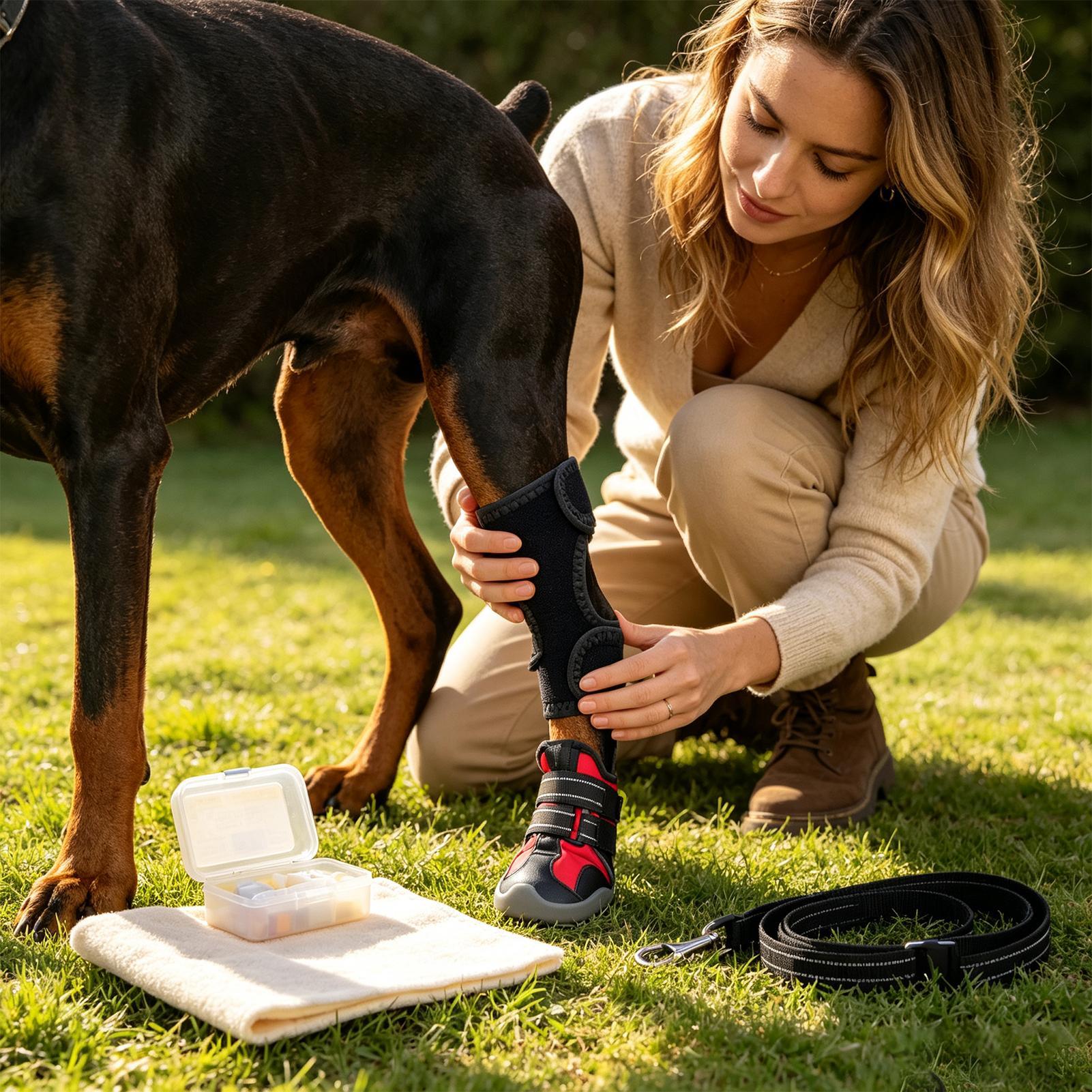 Dog Booties Pet Waterproof Bre - Dog Booties Paw Protector review and price