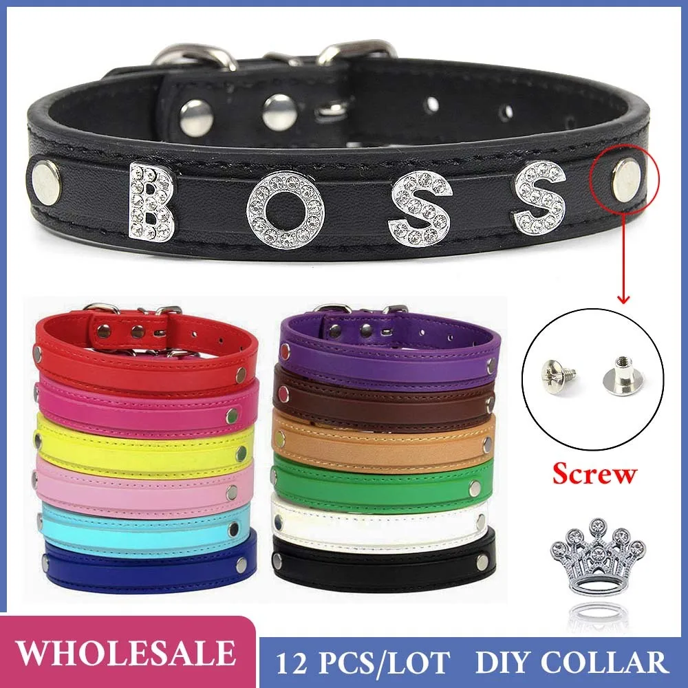 12 PCS Wholesale Plain PU Leat - Pet Supplies Wholesale review and price